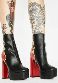 Public Desire Ablaze Platform Boots