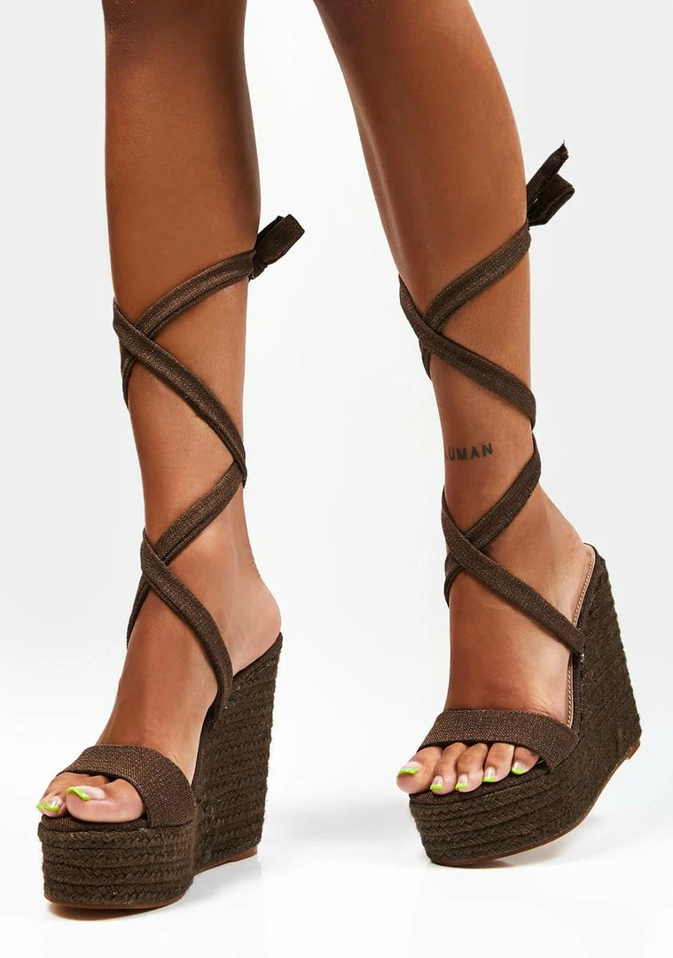 Coupon ๐งจ Public Desire Brown Gianna Wedge ๐ Heels Wedges ๐คฉ 3 Public Desire Brown Gianna Wedge Heels Wedges