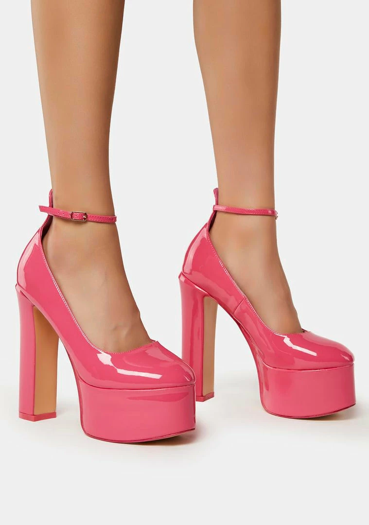 Promo 👏 Public Desire Pink Donatella Platform 👠 Heels ✨ 5 Public Desire Pink Donatella Platform Heels