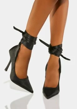 Public Desire Thames Pointed Heels Peep Toe Heels