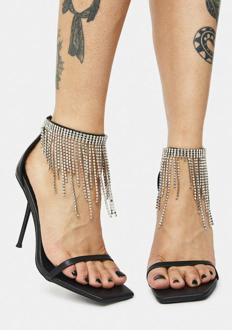 Best deal 😍 Public Desire Redemption Diamante Tassel 👠 Heels 🥰 1 Public Desire Redemption Diamante Tassel Heels
