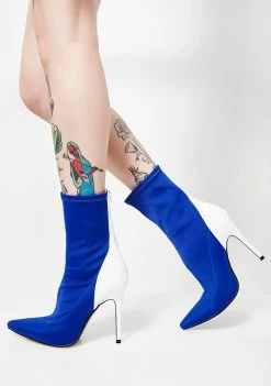 Public Desire Staple Patent Stiletto Heel Ankle Boots