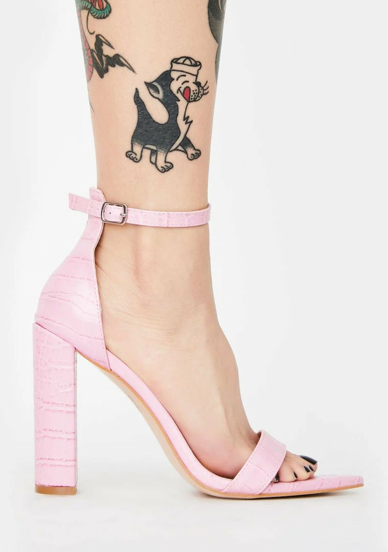 Buy 😉 Public Desire Pink Miao Block 👠 Heels ⭐ 2 Public Desire Pink Miao Block Heels