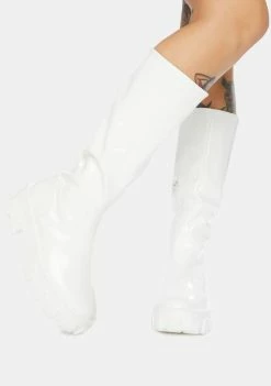 Public Desire Karma Chunky Sole Knee High Boots