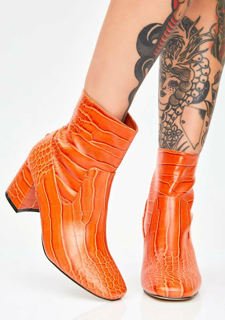 Promo ๐ Public Desire Radio Crocodile Booties ๐ฅพ Boots & Booties ๐ 1 Public Desire Radio Crocodile Booties Boots & Booties