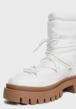 Public Desire Wide Fit Snowy Ankle Boots