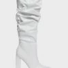 Public Desire White Nori Heeled Boots