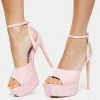 Public Desire Pink Just Kidding Platform Heels