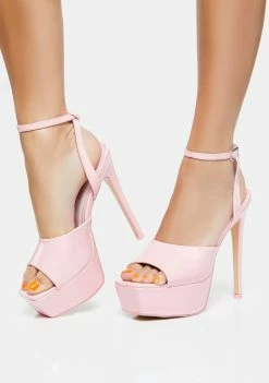 Public Desire Pink Just Kidding Platform Heels
