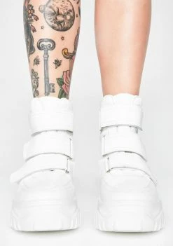 Public Desire Icy Bae Velcro Sneakers Platforms