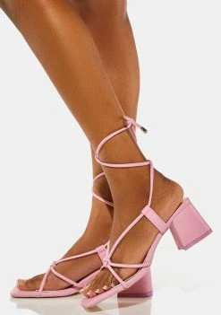 Coupon 🌟 Public Desire Pink Aloha Block 👠 Heels ✨ 6 Public Desire Pink Aloha Block Heels