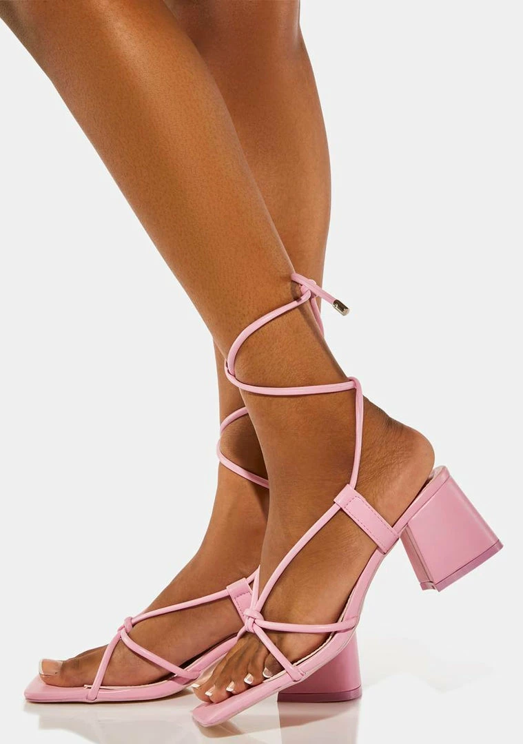 Coupon 🌟 Public Desire Pink Aloha Block 👠 Heels ✨ 3 Public Desire Pink Aloha Block Heels