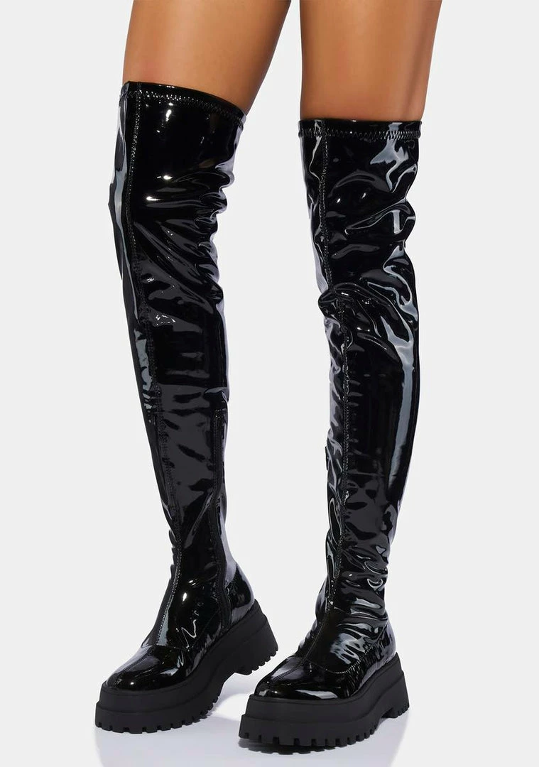 Hot Sale ๐ Public Desire Patent Disclosure Knee High ๐ฅพ Boots ๐ 3 Public Desire Patent Disclosure Knee High Boots