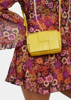 Public Desire Shoulder Bags Yellow The Gianna Crossbody Bag