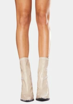 Best Sale ๐คฉ Public Desire Taupe Affection Patent ๐ Heels ๐ฅพ Boots & Booties โ๏ธ 6 Public Desire Taupe Affection Patent Heels Boots & Booties