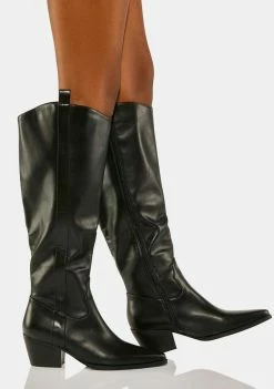 Public Desire Texas Knee High Cowboy Boots