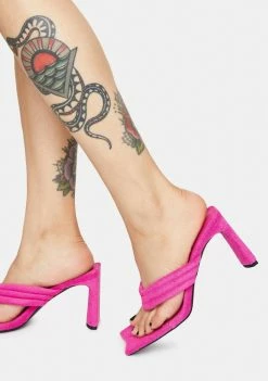 Public Desire Resort Thong Heeled Mules