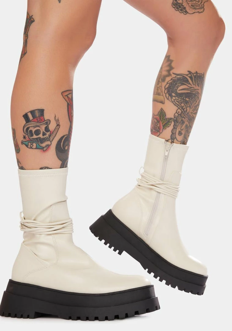 Best deal ๐ Public Desire Finale Chunky Wrap Ankle ๐ฅพ Boots ๐ฅพ Boots & Booties โ๏ธ 3 Public Desire Finale Chunky Wrap Ankle Boots Boots & Booties