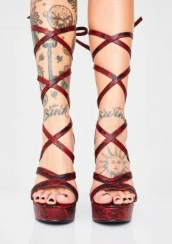 Public Desire Stella Lace Up Heels