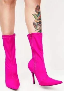 Public Desire Danger Sock Fit Ankle Boots Boots & Booties