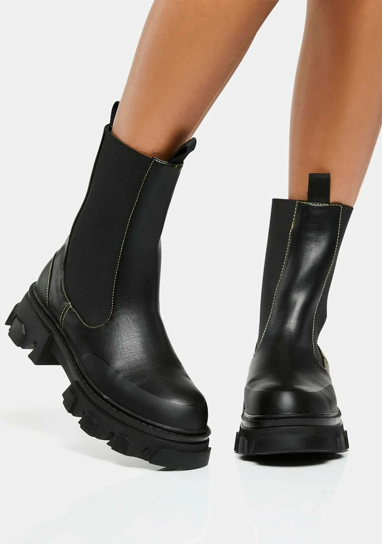 Cheapest 🥰 Public Desire Black Wonder Chunky Ankle 🥾 Boots ⭐ 3 Public Desire Black Wonder Chunky Ankle Boots