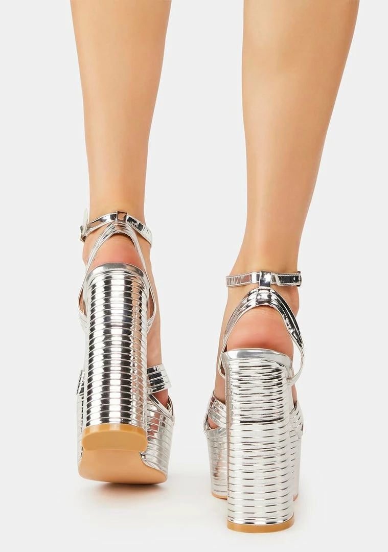 Cheap 🔔 Public Desire Zurra Platform 👠 Heels ✔️ 5 Public Desire Zurra Platform Heels