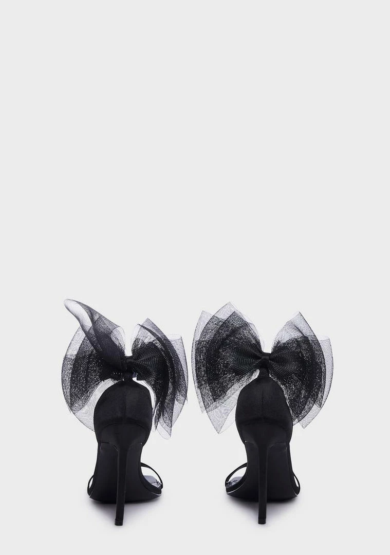 Best Sale 🔔 Public Desire Wide Fit Candi Bow 👠 Heels ✔️ 4 Public Desire Wide Fit Candi Bow Heels