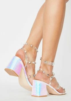 Public Desire Iridescent Always Sandal Heels