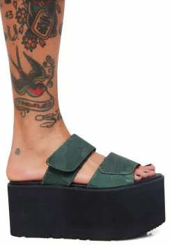 Public Desire Tyra Velcro Strap Platforms