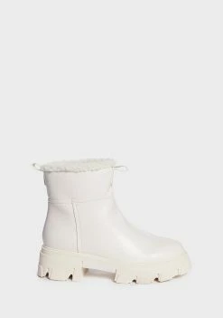 Public Desire Ecru Chilli Ankle Boots