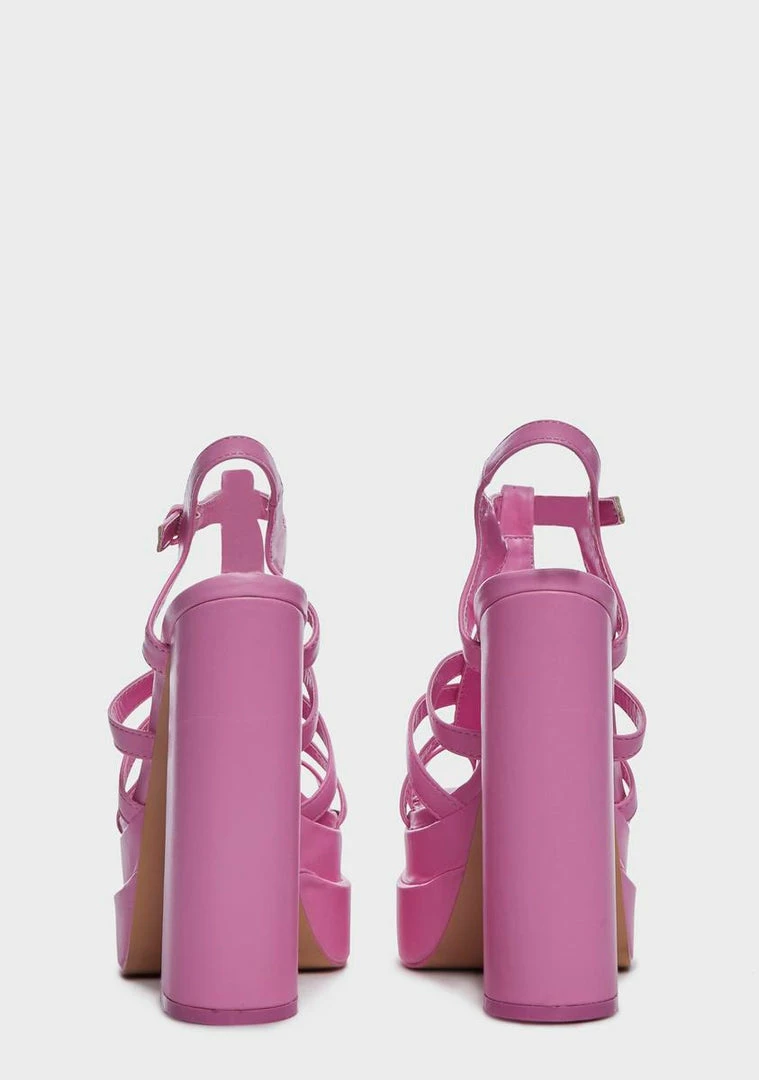 Promo ⌛ Public Desire Pink Denver Platform 👠 Heels 💯 4 Public Desire Pink Denver Platform Heels