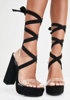 Public Desire Destiny Platform Wrap Heels