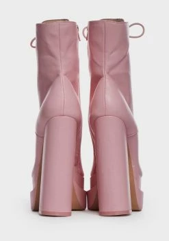Public Desire Pink Jupiter Platform Boots