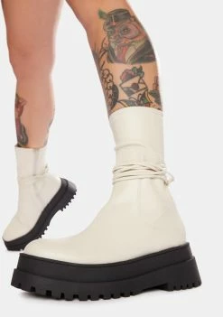 Public Desire Finale Chunky Wrap Ankle Boots Boots & Booties