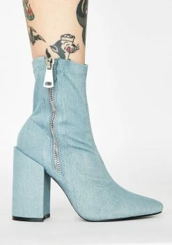 Public Desire Renzo Denim Ankle Boots Boots & Booties