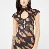 Public Desire Flame Bodycon Mini Dress