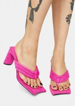 Public Desire Resort Thong Heeled Mules