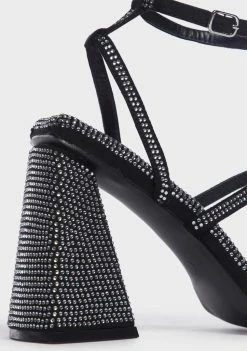 Public Desire Sparkle Heels Kelsey Rhinestone Heels