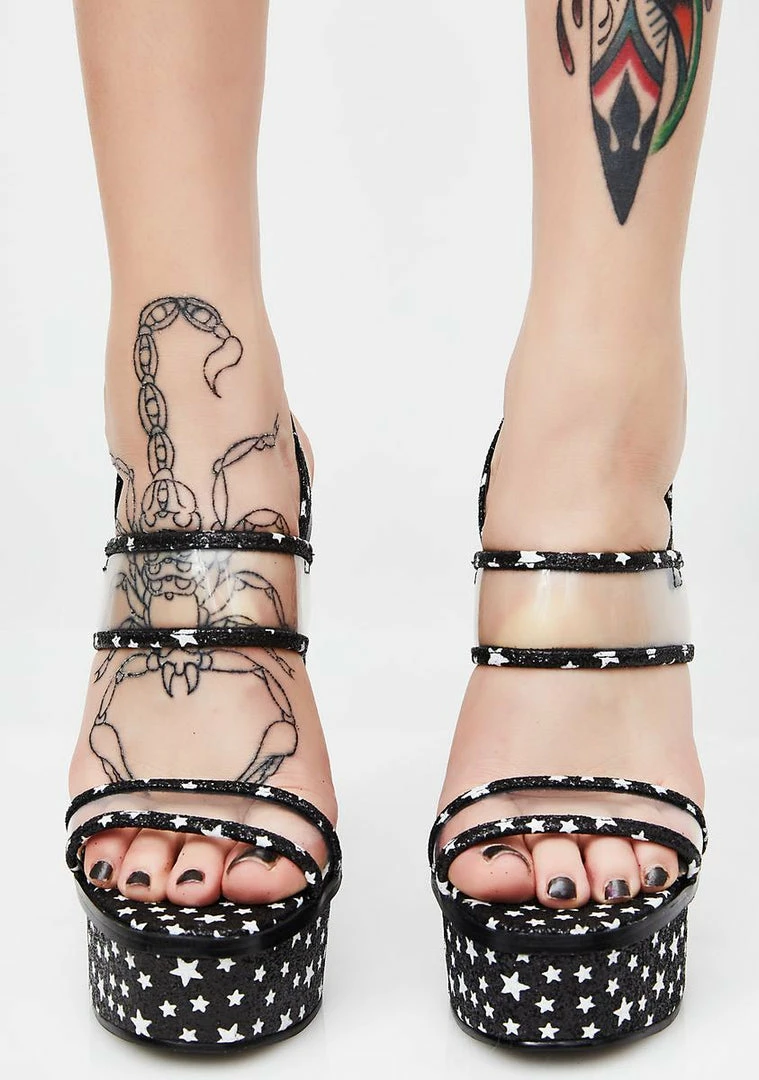 Buy ๐งจ Public Desire Dynamite Perspex Star Platforms ๐ 4 Public Desire Dynamite Perspex Star Platforms