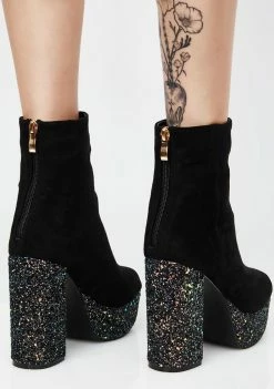 Brand new ✔️ Public Desire Dark Romance Glitter Platform Ankle 🥾 Boots 🥾 Boots & Booties ⭐ 9 Public Desire Dark Romance Glitter Platform Ankle Boots Boots & Booties