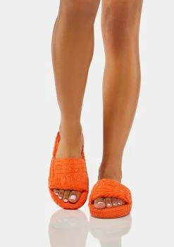 Public Desire Orange Juicy Slider Slippers