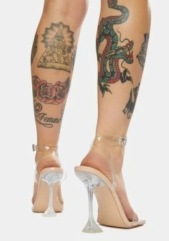 Hot Sale 😀 Public Desire Yasmyn Clear Acrylic 👠 Heels ✔️ 7 Public Desire Yasmyn Clear Acrylic Heels