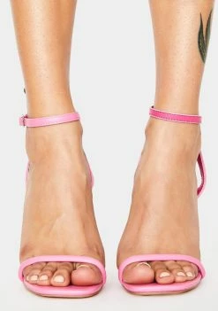 Public Desire Pink Dazed Multiway Stiletto Heels