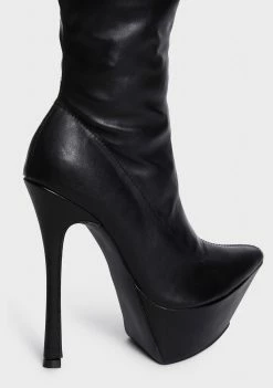Public Desire Vegas Matte Heeled Boots