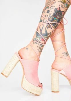 Public Desire Imogen Lace Up Heels