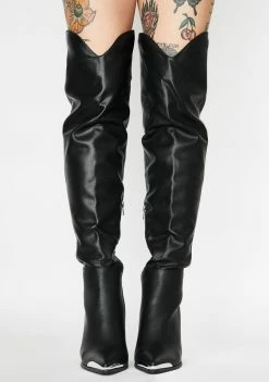 Public Desire Honour Thigh High Boots Boots & Booties