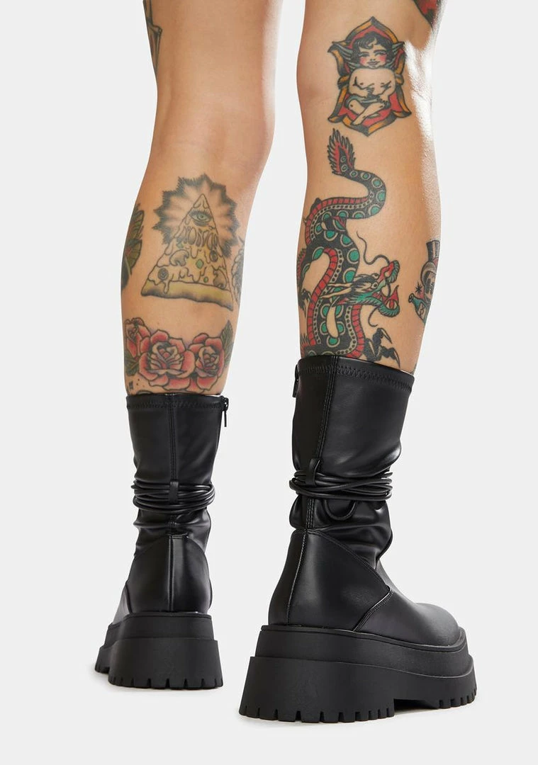 Cheap ๐ฅฐ Public Desire Black Finale Chunky Ankle Wrap ๐ฅพ Boots ๐ 4 Public Desire Black Finale Chunky Ankle Wrap Boots