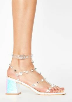 Public Desire Iridescent Always Sandal Heels