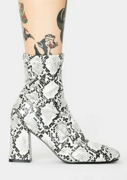 Public Desire Addict Snakeskin Boots Boots & Booties