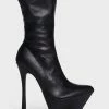 Public Desire Vegas Matte Heeled Boots
